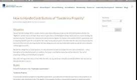 
							         How to Handle Contributions of “Taxidermy Property” - Association for ...								  
							    