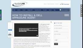 
							         How To Install a Dell AppAssure Agent | BorderLAN Cyber Security								  
							    