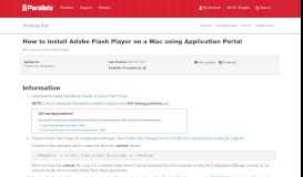 
							         How to install Adobe Flash Player on a Mac using Application Portal								  
							    