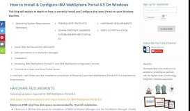 
							         How to Install & Configure IBM WebSphere Portal 8.5 On Windows								  
							    