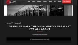 
							         How To Install Gears TV- Best IPTV | Gears TV HD								  
							    
