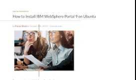 
							         How to Install IBM WebSphere Portal 9 on Ubuntu - Perficient Blogs								  
							    