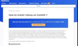 
							         How to Install Liferay on CentOS 7 - HostPresto!								  
							    
