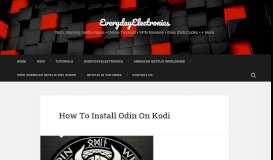 
							         How To Install Odin On Kodi – EverydayElectronics								  
							    