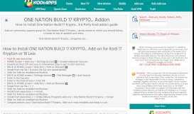 
							         How to install One Nation Kodi build wizard | Kodiapps								  
							    