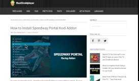 
							         How to Install Speedway Portal Kodi Addon - An Addon for Sports ...								  
							    