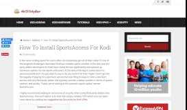 
							         How To Install SportsAccess For Kodi - HotstickyBun								  
							    