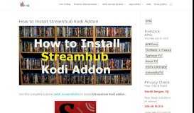 
							         How to Install Streamhub Kodi Addon for Video Streaming ...								  
							    
