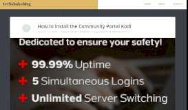 
							         How to Install the Community Portal Kodi – techshakeblog								  
							    