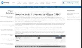 
							         How to install themes in vTiger CRM? - TMDHosting								  
							    