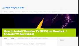 
							         How to Install Thunder TV (IPTV) on Firestick / Android TV Box ...								  
							    