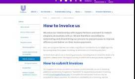 
							         How to invoice us | About | Unilever global company website								  
							    