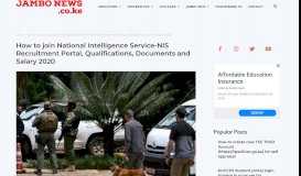 
							         How to join National Intelligence Service-NIS, Qualifications ...								  
							    