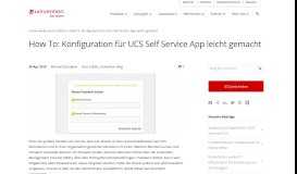 
							         How To - Konfiguration für UCS Self Service App leicht gemacht ...								  
							    