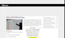 
							         How to Link TweetDeck to a Page | Chron.com								  
							    