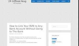 
							         How to Link Your BVN to Any Bank Account Without Going to The ...								  
							    
