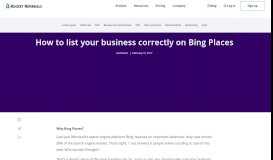 
							         How to list your business correctly on Bing — Rocket Referrals								  
							    