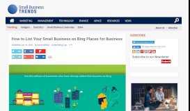 
							         How to List Your Small Business on Bing Places for Business ...								  
							    