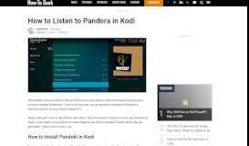 
							         How to Listen to Pandora in Kodi								  
							    