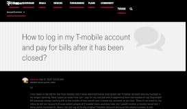 
							         How to log in my T-mobile account and pay for b... | T-Mobile Support								  
							    