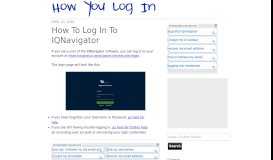 
							         How To Log In To IQNavigator								  
							    