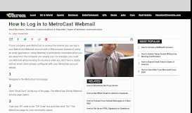 
							         How to Log in to MetroCast Webmail | Chron.com								  
							    