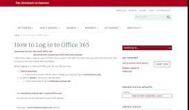 
							         How to Log in to Office 365 | Information Technology | University of ...								  
							    