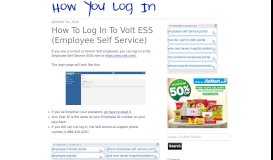 
							         How To Log In To Volt ESS (Employee Self Service)								  
							    