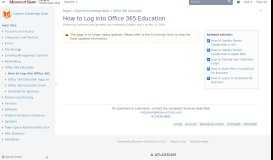 
							         How to Log into Office 365 Education - Confluence Mobile - Experts								  
							    