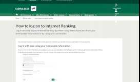 
							         How to log on | Banking online | Business Banking | Lloyds Bank								  
							    