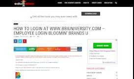 
							         How to login at www.bbiuniversity.com – Employee Login ...								  
							    