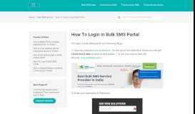 
							         How To Login In Bulk SMS Portal - HelpDesk - SSD Web Solutions								  
							    