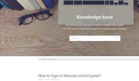 
							         How to login in Webuzo control panel? - Hostinger								  
							    