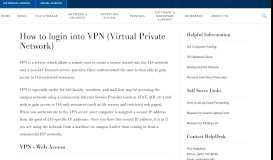 
							         How to login into VPN (Virtual Private Network) | Information ...								  
							    