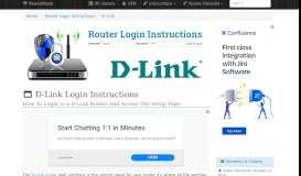 
							         How To Login to a D-Link Router And Access The Setup Page ...								  
							    