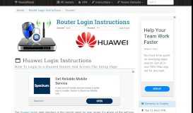
							         How To Login to a Huawei Router And Access The Setup ...								  
							    