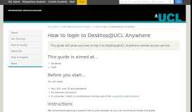 
							         How to login to Desktop@UCL Anywhere | Information ...								  
							    