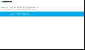 
							         How to login to MyGP Employee Portal - Koch ID								  
							    