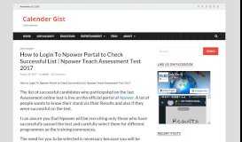 
							         How to Login To Npower Portal to Check Successful List | Npower ...								  
							    