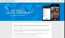 
							         How to Login to QQ International With My Email? | QQ ...								  
							    