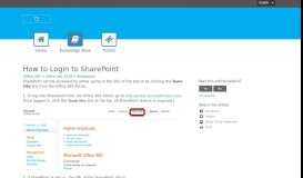 
							         How to Login to SharePoint - Portal - AppRiver								  
							    