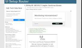 
							         How to Login to the BSkyB SR102 - SetupRouter								  
							    