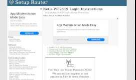 
							         How to Login to the Netis WF2419 - SetupRouter								  
							    