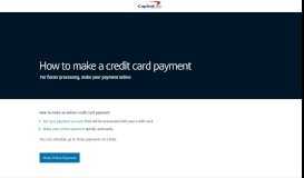 
							         How to make a credit card payment - Capital One								  
							    