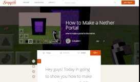 
							         How to Make a Nether Portal - Snapguide								  
							    