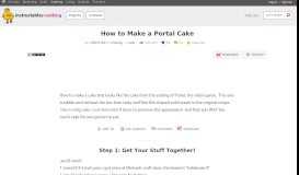 
							         How to Make a Portal Cake: 6 Steps (with Pictures) - Instructables								  
							    