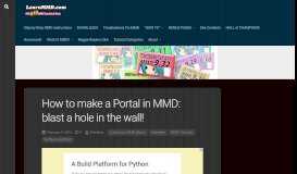 
							         How to make a Portal in MMD: blast a hole in the wall! - LearnMMD								  
							    