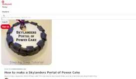 
							         How to make a Skylanders Portal of Power Cake | Birthday party ideas ...								  
							    