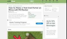 
							         How to Make a Troll End Portal on Minecraft PE Master: 5 Steps								  
							    