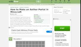 
							         How to Make an Aether Portal in Minecraft (with Pictures) - wikiHow								  
							    
